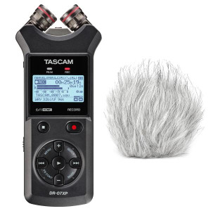 Tascam Audio-Recorder DR-07XP mit Windschutz