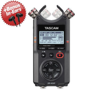 Tascam Audio-Recorder DR-40XP + Bonus In-Ear Kopfhörer