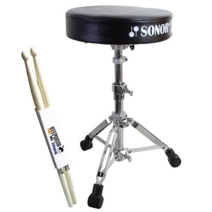 Sonor Schlagzeughocker DT-270 mit Schlagzeugstöcken