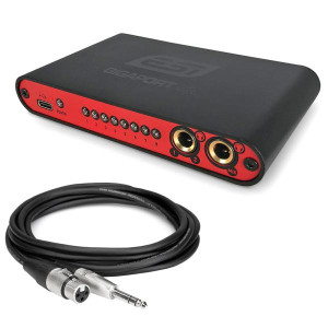 ESI Gigaport eX Interface mit XLR zu Klinke Kabel 1m