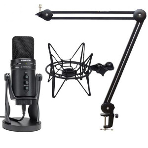 Samson G-Track Pro mit Spinne Schwarz mit Gelenkarm