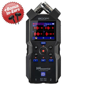 Zoom Audio-Recorder H4essential + Bonus In-Ear Kopfhörer