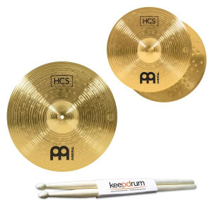 Meinl Beckenset HCS 14 Hi-Hat 16 Crash mit Schlagzeugstöcken