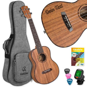 Cascha Ukulele HH-2049 Tenor Ukulele mit personalisierter Gravur