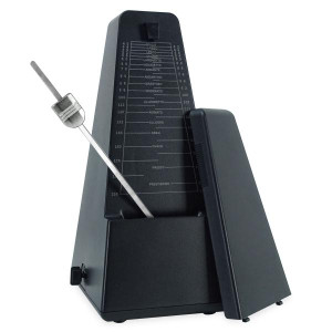 keepdrum JPQ101BK Mechanisches Metronom mit Glocke