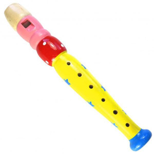 keepdrum KFL2YW Flöte aus Holz für Kinder Gelb