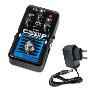 EBS Effektgerät Multicomp Kompressor Pedal für Bass Blue Label mit Netzteil