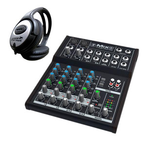 Mackie Mischpult Mix8 8-Kanal Kompaktmixer mit Kopfhörer