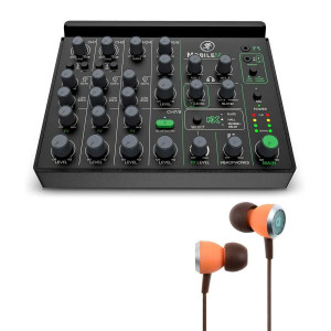 Mackie Mischpult MobileMix 8-Kanal Mixer mit Ohrhörer