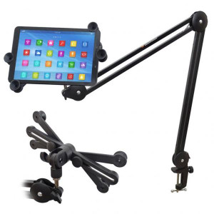 keepdrum variable Tablet-PC iPad Halterung mit MS138 Gelenkarm-Stativ