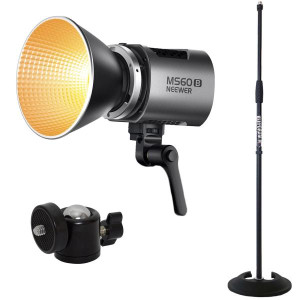 Neewer Dauerlicht MS60B LED Foto-Videolicht mit Stativ und Kugelgelenk