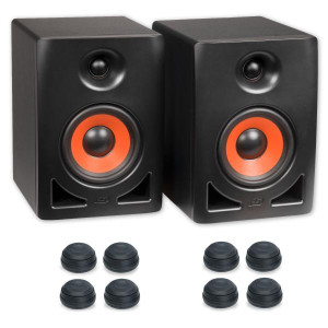 ESI Studio Monitor-Boxen nEAR i5 1 Paar mit Boxenfüße Schwarz