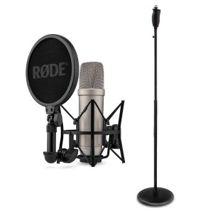 Rode Studio-Mikrofon NT1 5th Generation mit Einhand-Mikrofonständer