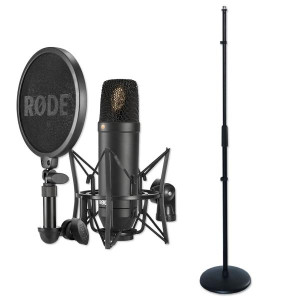 Rode Mikrofon NT1-Kit Studio-Mikrofon mit geradem Stativ
