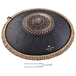 MEINL Sonic Energy Steel Tongue Drum OSTD1BKE mit Stimmgabel