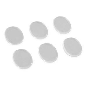 keepdrum Dämpfer Pads für Felle Transparent 6 Stück