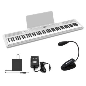 Artesia PE-88 Digitalpiano Weiss mit Leuchte