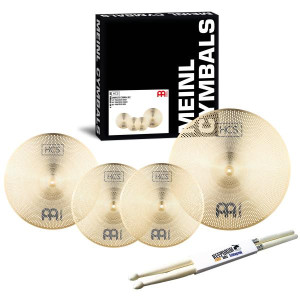 Meinl Übungsbecken-Set P-HCS141620 mit Schlagzeugstöcken
