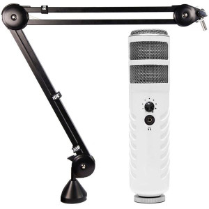 Rode Podcaster Mikrofon mit PSA1 Gelenkarm-Stativ