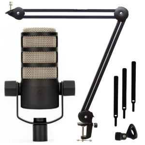 Rode Podmic Mikrofon mit MS138 Mikrofonarm