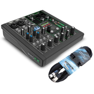 Mackie Mischpult ProFX6v3+ Analogmixer mit XLR-Kabel