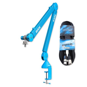Rode Mikrofonarm PSA1+ Plus Blau mit XLR Kabel