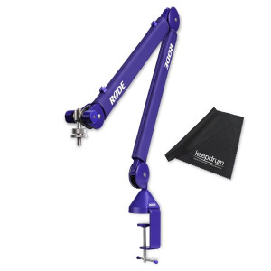 Rode Mikrofonarm PSA1+ Plus Lila mit Mikrofasertuch