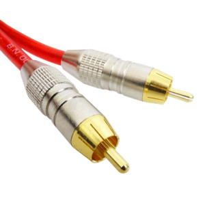 Rode Cinch-Kabel RCA Kabel 2x Stecker Rot 3m