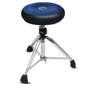 Roc-n-Soc Rundsitz Schlagzeughocker Blau mit Unterteil