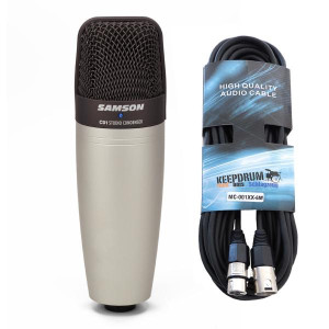 Samson Kondensator-Mikrofon C-01 mit XLR-Kabel