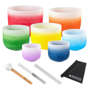 Sela Klangschalen Set SECCU Chakra 432 Hz mit Tuch