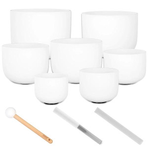 Sela Klangschalen Set SECF-SET 7-teilig aus Quarz B-Ware