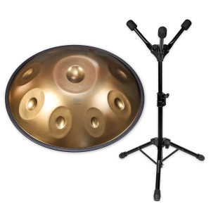 Sela Handpan SEHP400 Nomo D-Kurd Edelstahl mit Stativ