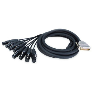 keepdrum Multicore-Kabel sna55-8 Sub-D DB-25 zu 8x XLR weiblich