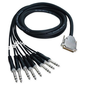 keepdrum Multicore Kabel sna56-8 DB-25 zu 8x TRS-Klinke 3m