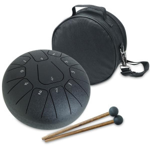 keepdrum Zungentrommel TD8BK-F Tongue Drum 11 Töne Schwarz F-Dur