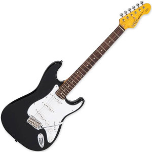 Vintage E-Gitarre V6BB Reissued Boulevard Black