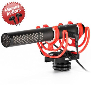 Rode Videomic NTG Kamera-Mikrofon + Bonus In-Ear Kopfhörer