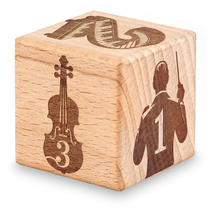keepdrum Musikwürfel Klassik Geschenkidee 8cm