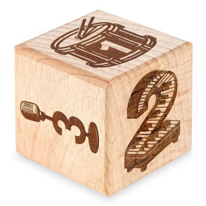 keepdrum Musikwürfel Pop-Rock Geschenkidee 8cm