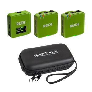 Rode Mikrofon-Funksystem Wireless GO Gen 3 Grün mit Softcase