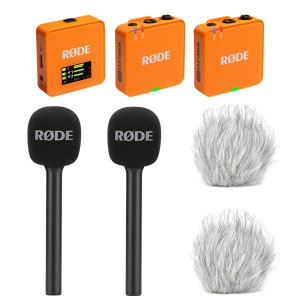 Rode Mikrofon-Funksystem Wireless GO Gen 3 Orange Interview Set 2