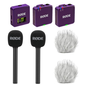 Rode Mikrofon-Funksystem Wireless GO Gen 3 Lila Interview Set 2