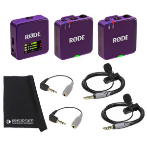 Rode Wireless GO Gen 3 Lila mit 2x Smartlav und 2x SC3