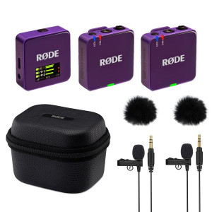 Rode Wireless GO Gen 3 PU mit Charge Case + 2x Lavalier GO und 2x WS05