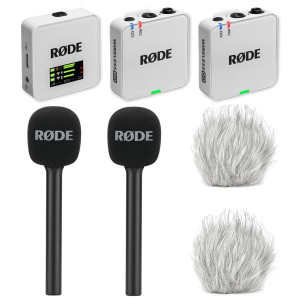 Rode Mikrofon-Funksystem Wireless GO Gen 3 Weiss Interview Set 2
