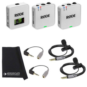 Rode Wireless GO Gen 3 Weiss mit 2x Smartlav und 2x SC3