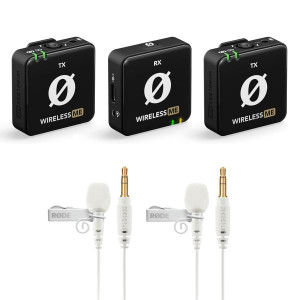 Rode Wireless ME Dual mit 2x Lavalier GO Weiss