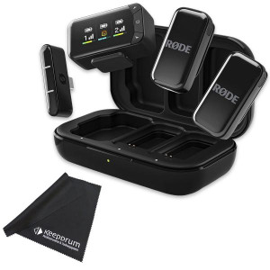 Rode Wireless Micro Camera Kit Mikrofon-System mit Mikrofasertuch