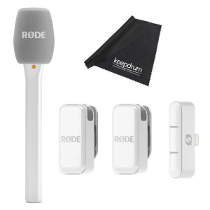 Rode Mikrofon-Funksystem Wireless Micro Lightning Interview Set Weiss